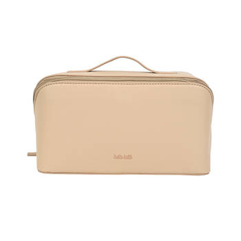 Kate Hill Travelling Make Up Cosmetic Bag Case 24x14.5x14.5cm Neutral