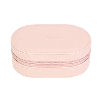 Kate Hill Travelling Jewellery Organiser Storage Bag Case 14.5x8.5x5cm Blush