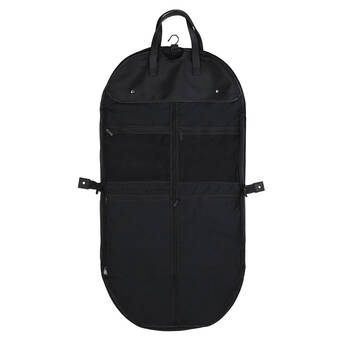 Kate Hill Travelling Garment Bag w/ Hanging Hook & Pockets 53x53x1cm Black