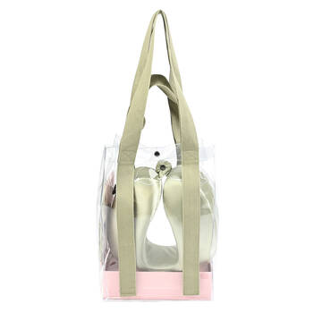 Kate Hill Travelling Pillow & Eye Mask Accessory Set w/ Carry Handle Pistachio