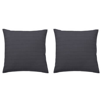 2PK Bianca Kahlani Charcoal Polyester European Pillowcase Cushion Cover 65x65cm
