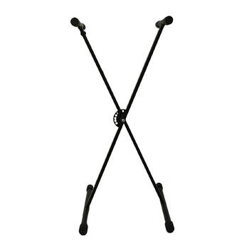 Shriro Single Braced Adjustable Keyboard Stand - Black