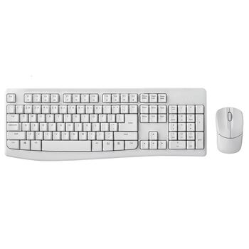 Rapoo X1800Pro Wireless 2.4GHz Optical Mouse/Keyboard Combo - White