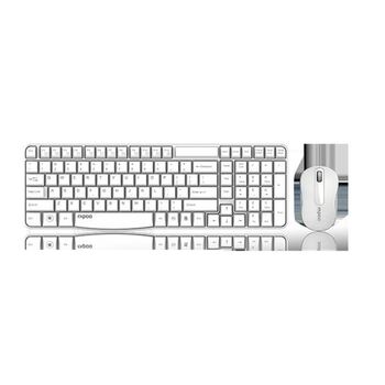 Rapoo X1800S 2.4GHz Wireless Optical Keyboard Mouse Combo - White