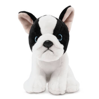 Living Nature French Bulldog Puppy Plush Toy 19cm - Black & White 0y+