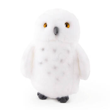 Living Nature Snowy Owl Small Plush Toy 18cm - White 0y+