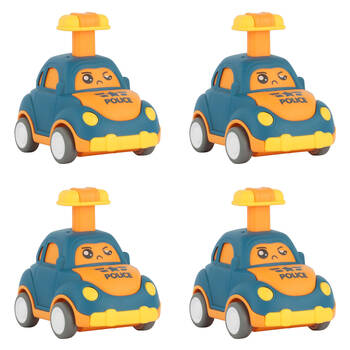 4PK Keycraft Push N Go Plastic Mechanical Toy Car - Assorted Toddler 2y+