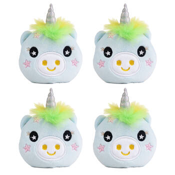 4PK Keycraft Unicorn Sand-Filled Plushies Fun Sensory Kids Toy Assorted