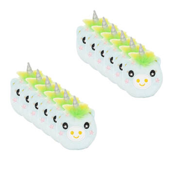 12PK Keycraft Clip & Cuddle Unicorn Plush Keychain 9cm - Assorted 3y+