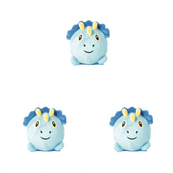 3PK Keycraft Dino Squishy Plushies 5.5x7.8cm - Assorted 3y+