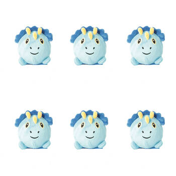 6PK Keycraft Dino Squishy Plushies 5.5x7.8cm - Assorted 3y+