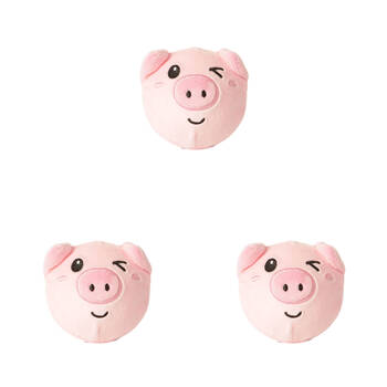 3PK Keycraft Bounce Buddies Farm Bouncy Plushies 7x10cm - Assorted 3y+