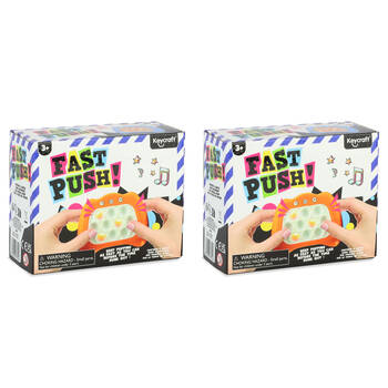 2PK Keycraft Fast Electronic Push Memory Game Sensory Fidget Toy - Assorted 3y+