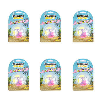 6PK Keycraft Sticky Crawling Axolotls Sensory Toy - Assorted 3y+