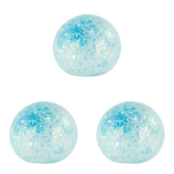 3PK Keycraft Galaxy Glitter Super Squidge Ball 5.8cm - Assorted 3y+
