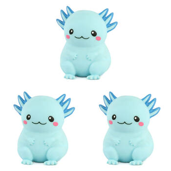 3PK Keycraft Stretch Axolotl Squishy Toy - Assorted 3y+