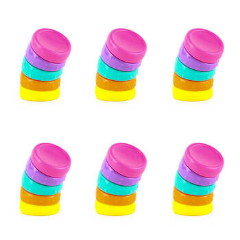 6PK Keycraft Spin Disc Plastic Spinning Fidget Toy 3.5x5.6cm - Assorted 3y+