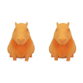2PK Keycraft Stretch N Smash Capybara Toy 11.8x13cm - Yellow 3y+