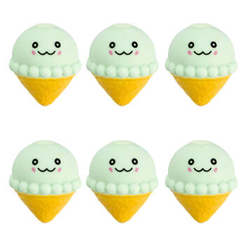 6PK Keycraft Squishy Ice Cream Stress Relief Toy - Assorted 3y+