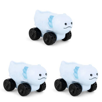 3PK Keycraft Stretch Wheels Axolotl Stress Relief Toy - Assorted 3y+