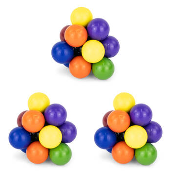 3PK Keycraft Atomic Ball Stress Relief Sensory Toy - Assorted 3y+