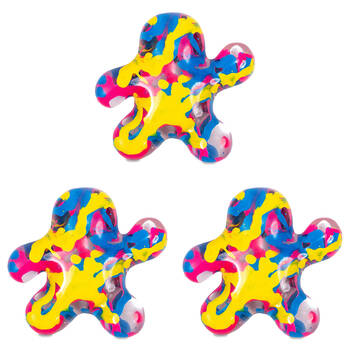3PK Keycraft Inkerz Man Squishy Stress Relief Toy - Assorted 3y+