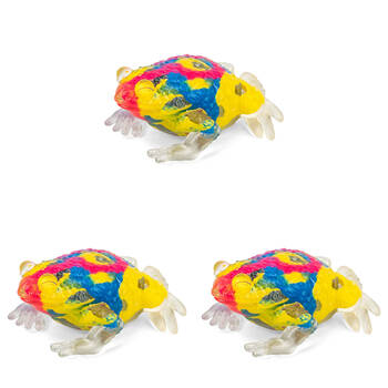 3PK Keycraft Inkerz Frog Squishy Tactile Toy - Assorted 3y+