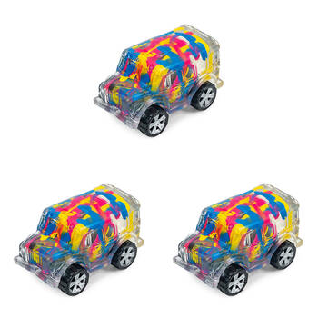 3PK Keycraft Inkerz Bus Kids/Childrens Squishy Toy - Assorted 3y+