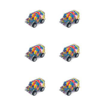 6PK Keycraft Inkerz Bus Kids/Childrens Squishy Toy - Assorted 3y+