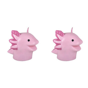 2PK Keycraft Axolotl Hand Puppet 11x13cm - Assorted 3y+