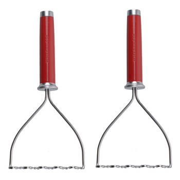 2PK KitchenAid Wire Potato Vegetable Masher - Empire Red