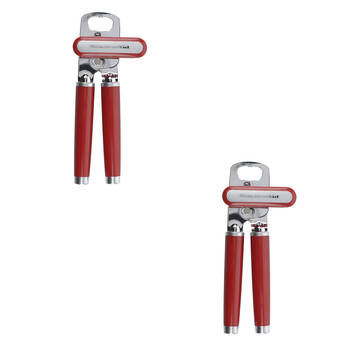 2PK KitchenAid Metal Can Opener Kitchen Cooking Tools - Empire Red