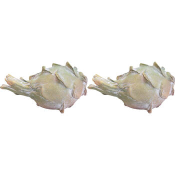 2PK LVD Poly Resin Artichoke Decoration Sculpture 17x9.5cm