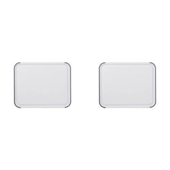 2PK Kitchen Aid Reversible Chopping Board W/ Perimeter Trench Large 35x28cm