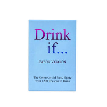 Khepar Games Drink If Card Game Taboo Version Party Set Portable Deck