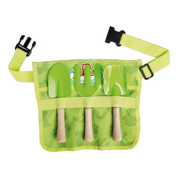 Esschert Design Kids Toolbelt w/ Tools Pretend Play Gardening Toy Green