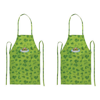 2PK Esschert Design Kids/Children's Apron Pretend Play Gardening Toy Green