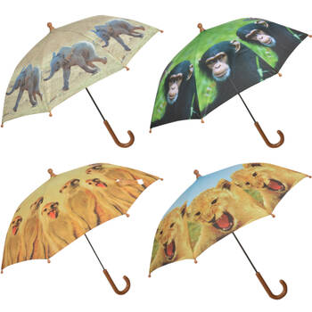 4pc Esschert Design Kids/Children's Folding Umbrella Out of Africa 3y+