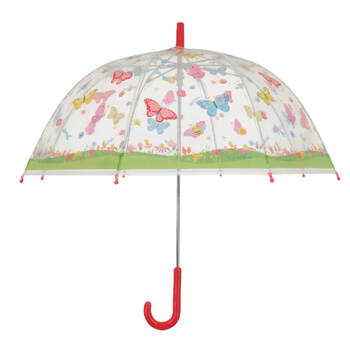 Esschert Design Children's Umbrella Butterflies Transparent Automatic