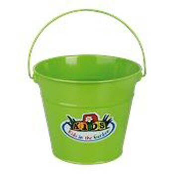 Esschert Design Kids Storage Bucket Gardening Toy 20.5cm Woodland Green