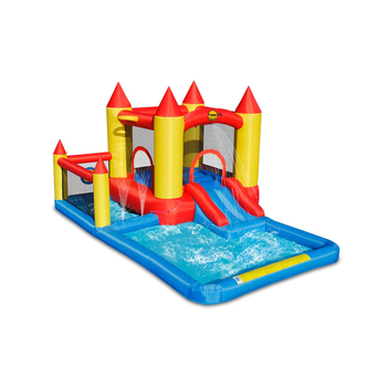 Happy Hop Castle Bouncer w/Splash Pool & Ballpit Kids Jumping Castle 3-10y