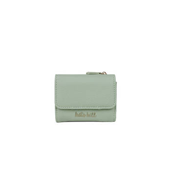 Kate Hill Women's Wren Compact Wallet Purse w/ Card Holder 10.5x3cm Sage
