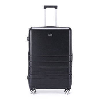 Kate Hill Bloom Luggage Large Wheeled Trolley Hard Suitcase Black 120-139L