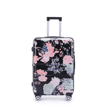 Kate Hill Bloom Luggage Medium Wheeled Trolley Hard Suitcase Floral 80-95L