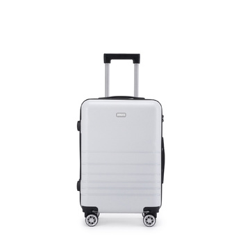Kate Hill Bloom Small Wheeled Trolley Hard Suitcase Luggage White 53L