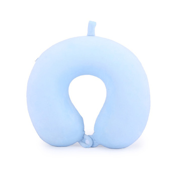 Kate Hill Bloom Lightweight Memory Foam Travel Neck Pillow w/ Loop Blue 
