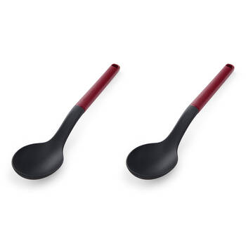 2PK KitchenAid Classic Nylon Solid Cooking Spoon/Kitchen Utensil Empire Red