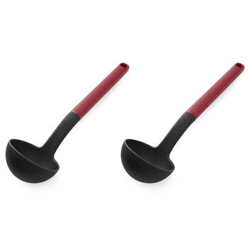 2PK KitchenAid Classic Nylon Serving Ladle/Spoon Cooking Utensil Empire Red