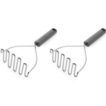 2PK KitchenAid Classic Wire Multipurpose Masher Cooking Utensil Charcoal Grey