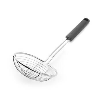 KitchenAid Classic Wire Handheld Food Strainer Cooking Utensil Charcoal Grey